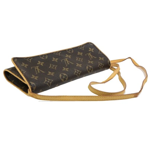 LOUIS VUITTON Pochette Twin GM 2Way Shoulder Bag Monogram Brown - Picture 11 of 16